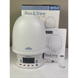 Verilux VA05 Rise & Shine Natural Wake Up Light Alarm Clock Radio Sounds VIDEO!